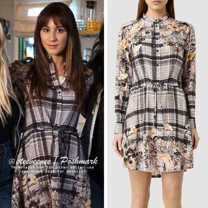 AllSaints Silk Sanko Kinori Dress ASO Spencer Hastings